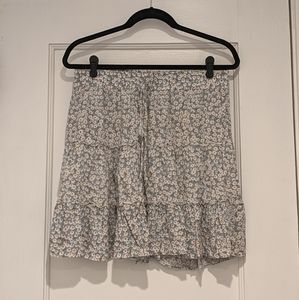 Floral ruffle skirt